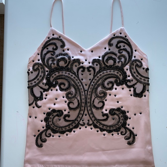 Lace-embellished silk top - Picture 5 of 7